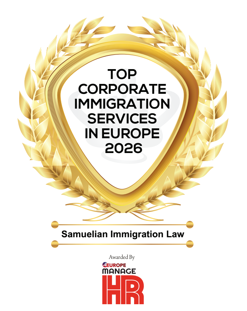 Award Top Corporate Immigration Services Europe